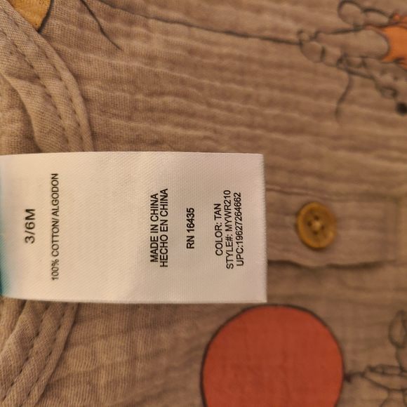 2 PACK DISNEY TIGGER/POOH COTTON JUMPERS - 3/6M - Picture 6 of 7